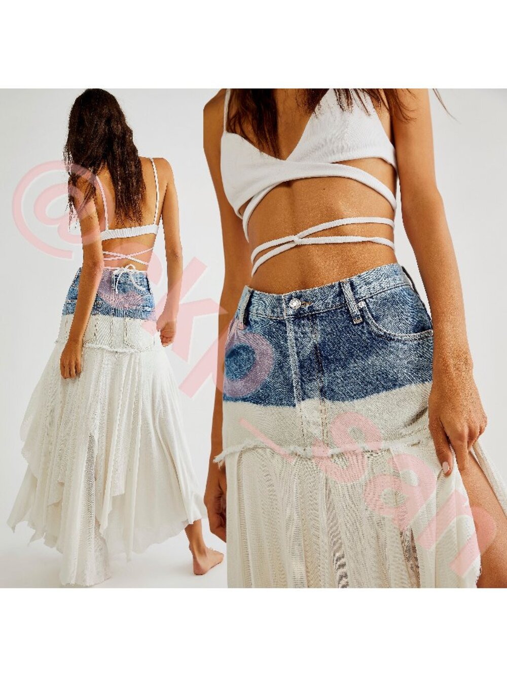 NWT Rare Free People Under Your Spell Maxi Skirt Sz 6 - Picture 3 of 15